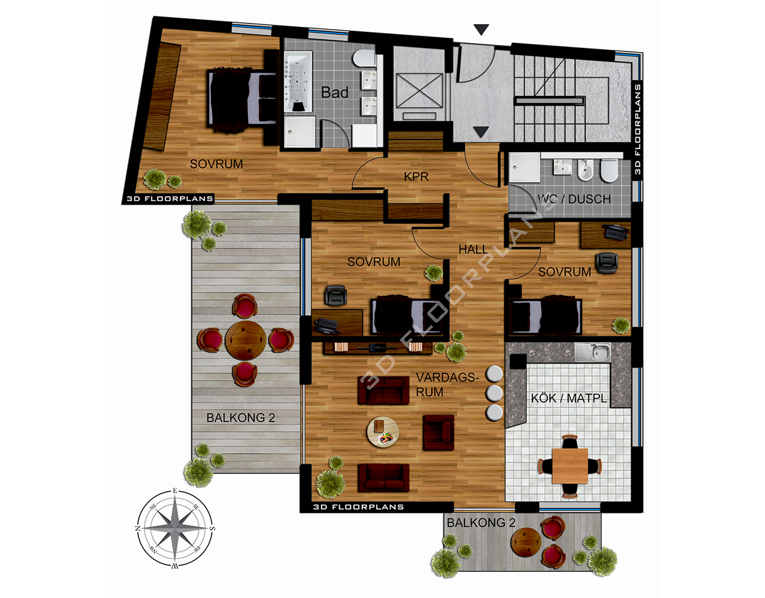 3DFloorplans - Home office